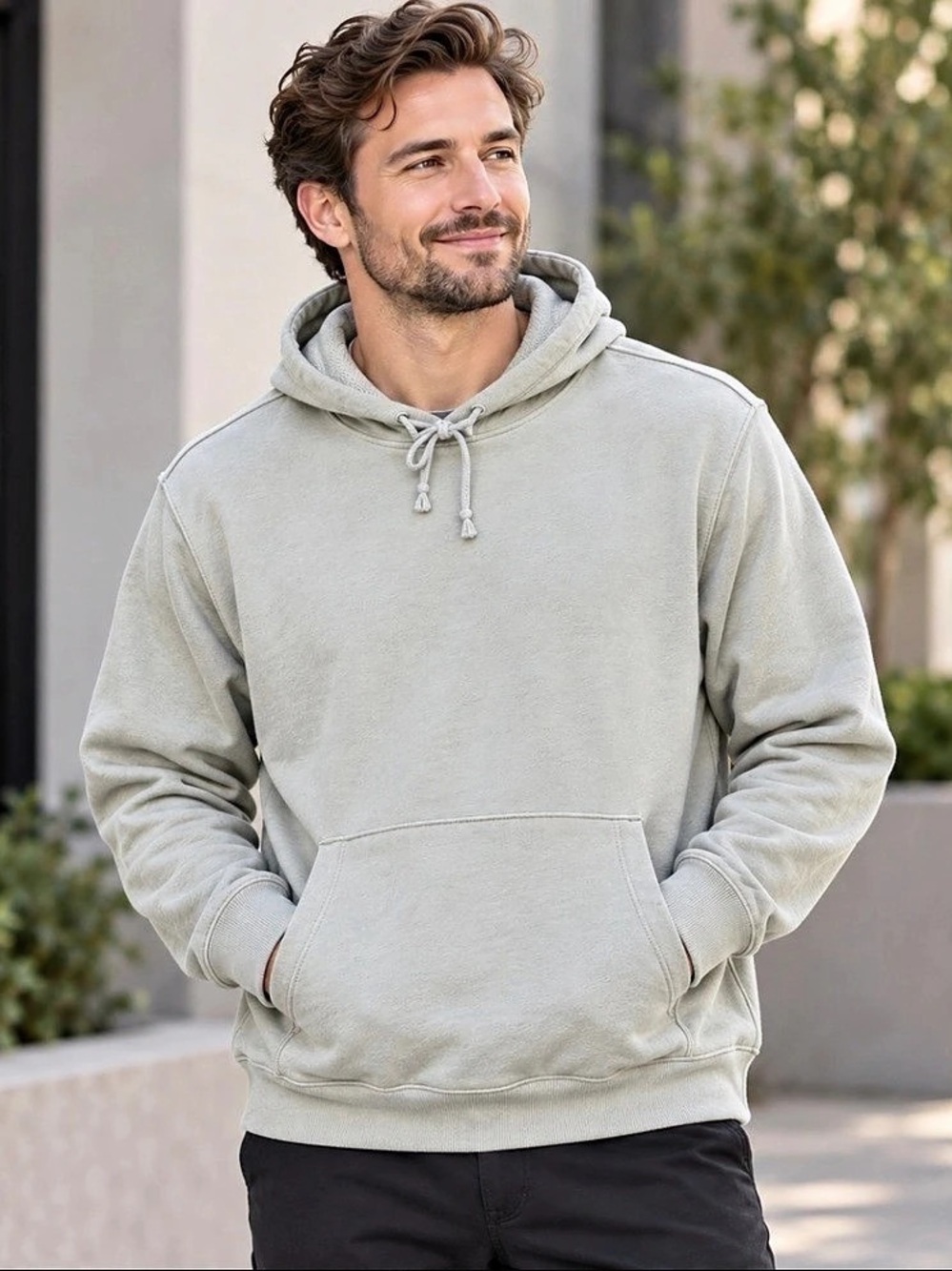 All in Motion Active Comfort Fleece Hoodie Menās XL Sage Green NWT